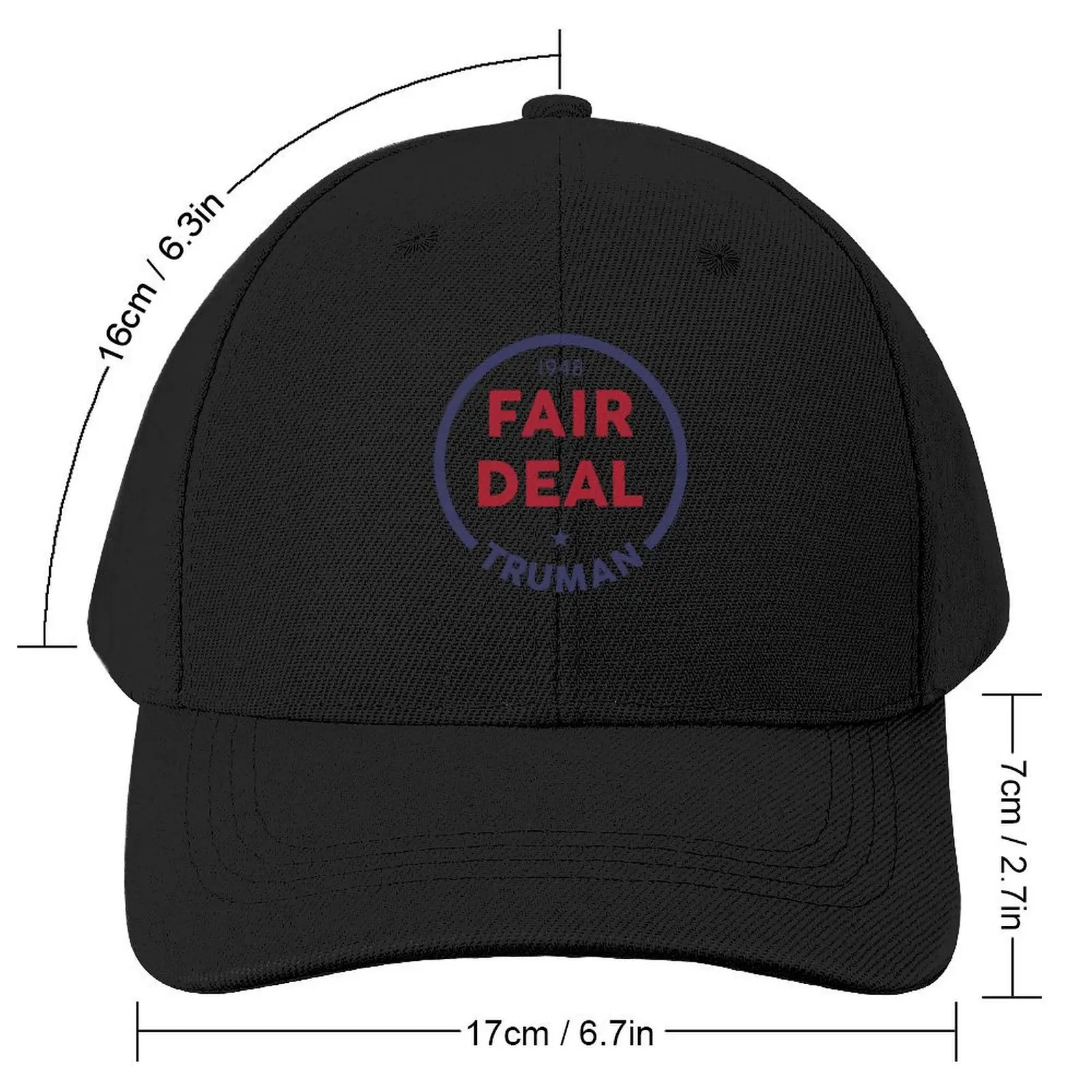 The Truman Fair Deal Baseball Cap Golf Wear Cosplay foam party Hat Vintage Boy Child Women's