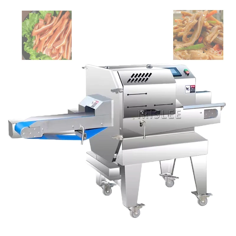 Automatic Sliced Pork Beef Cutting Processing Machinery Steak Meats Slicer Cooked Meat Slicing Machine