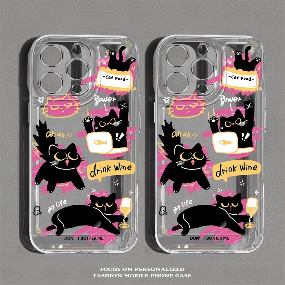 حافظة لهاتف آيفون 17 16 15 11 12 14 13 Pro Max Mini X XS XR 7 8 Plus SE 16E غطاء ناعم مقاوم للصدمات