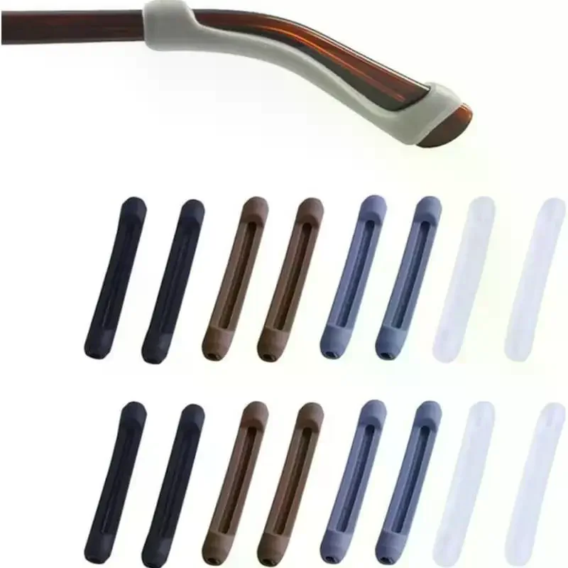 5 Pairs Anti-slip Silicone Glasses Sleeve Eyeglass Temple Tips Retainer Ear Hook For Round Metal Frame Eyeglasses Kids Sports