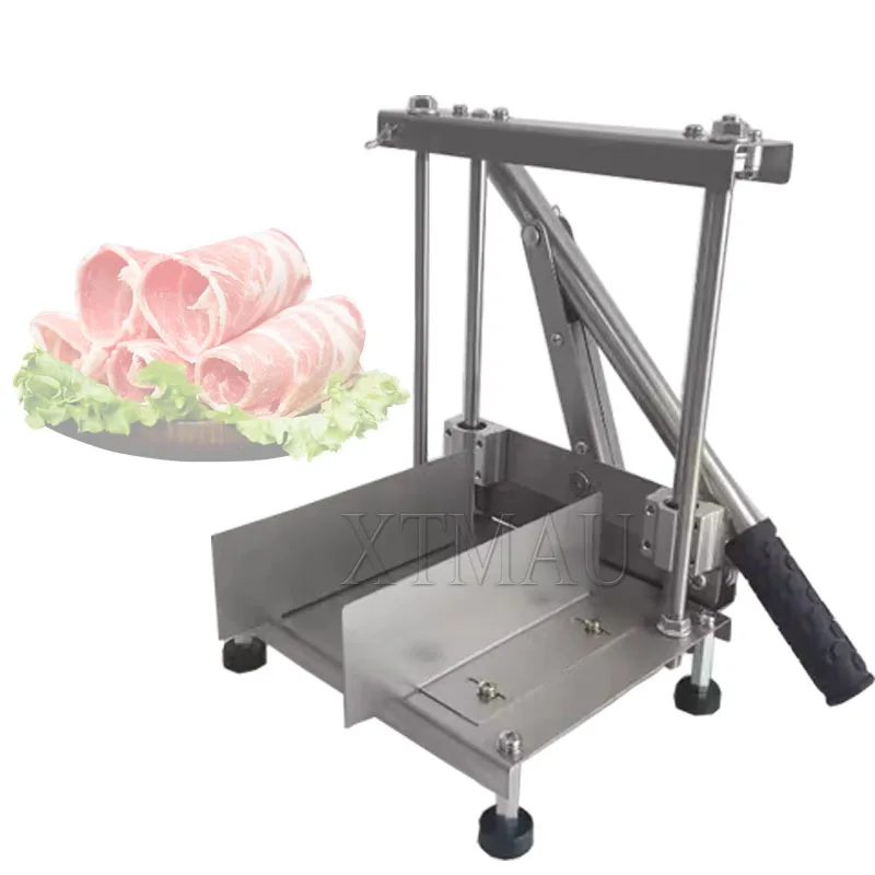 Vertical Lamb Cutting And Rolling Machine Slicer Frozen Meat Cutting Machine