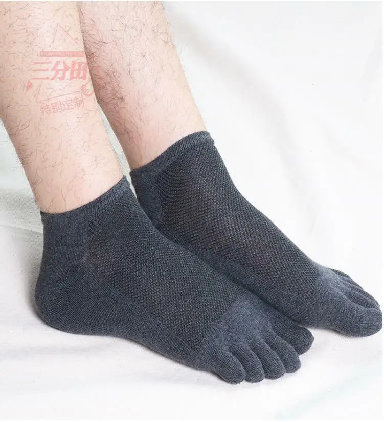 3-paar Fünf Kappe Socken Split Socke Kurze-cut Männer Mesh Baumwolle Atmungsaktiv Sommer