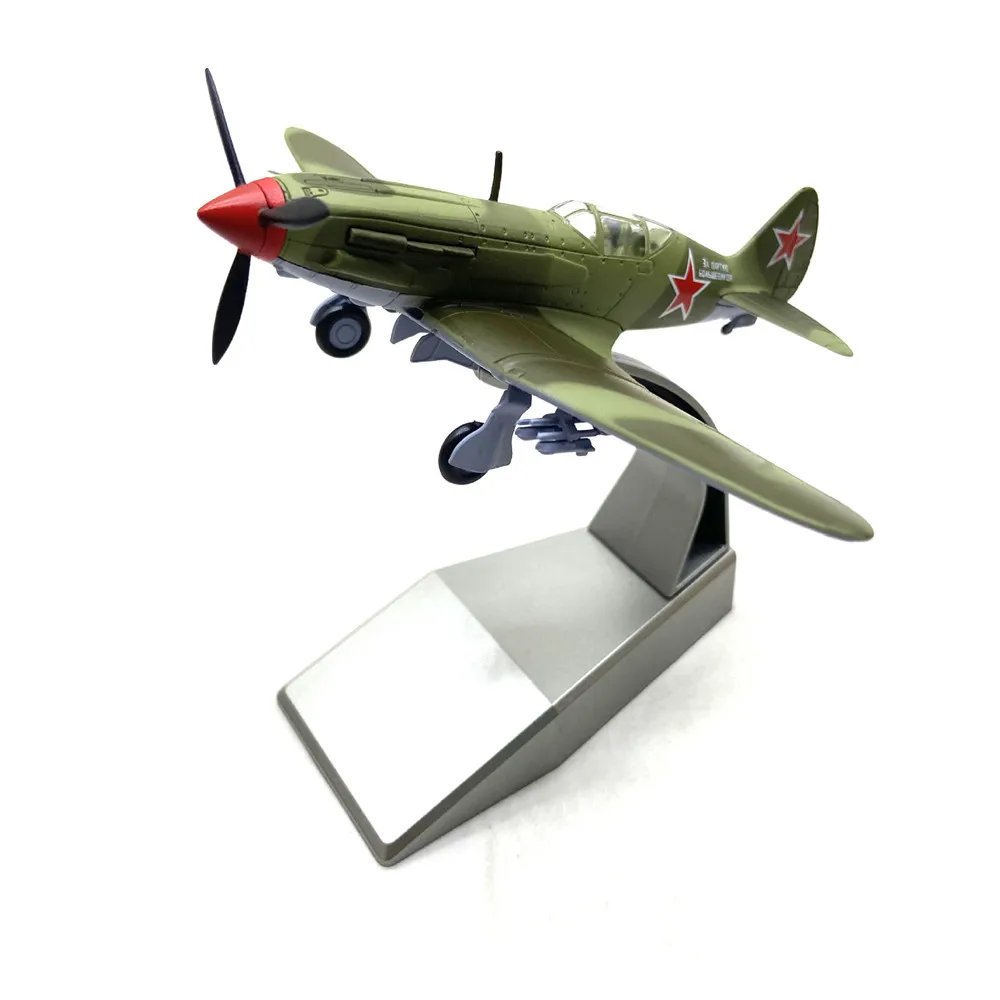 نموذج مقياس WW2 MiG-3 المقاتل 1:72 العسكري مع حامل مجموعة طائرة من خليط معدني سوفيتي هدية للرجل