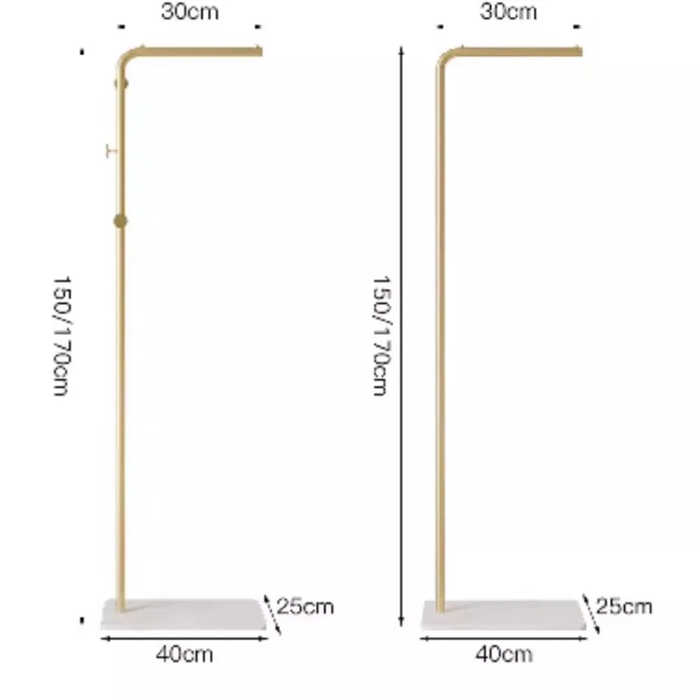 Simple Coat Rack Floor Standing Bedroom Practical Household Storage Rack Light Luxury Modern Single Rod Style Clothing Hat Shelf image 6