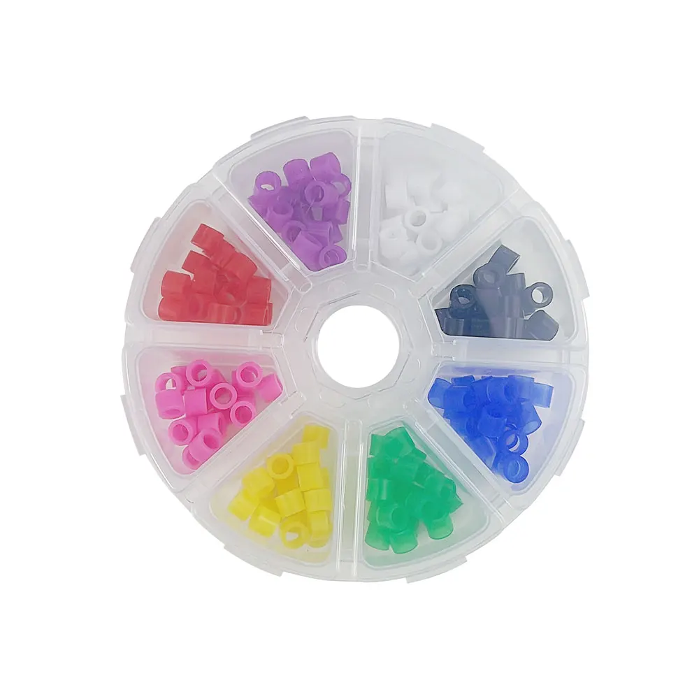 160Pcs/box Dental Code Rings Fit All Hand Instrument Marker Distinction Circle Silicone Color Recognition Circle Colorful Ring