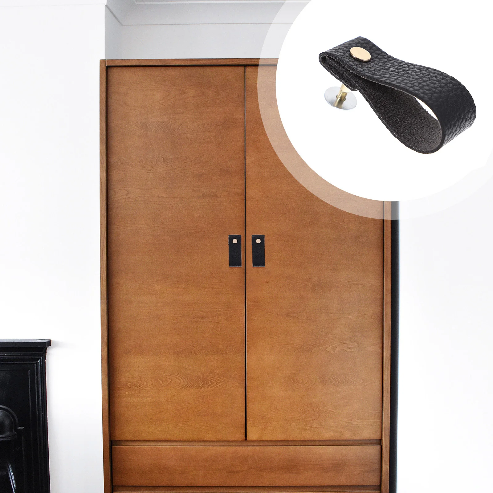 

4Pcs PU Children-Friendly Drawer Pulls Anti-Collision Wear Resistant Cabinet Handles Kitchen Dresser Furniture Knobs