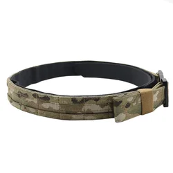 VULPO 1.5 Inch Tactical Belt Ronin Style Two Layer Molle Belt Hunting Airsoft Combat Belt Mens Waist Belt