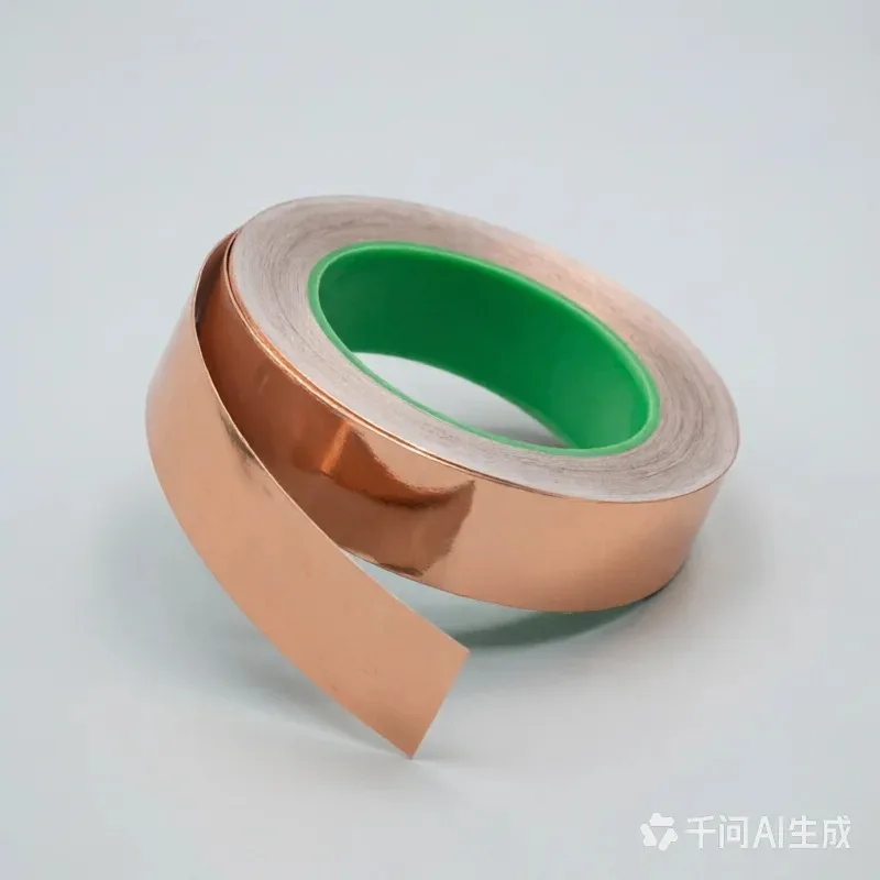 1PCS Double Sided Conductive Copper Tape, EMI Shielding Foil for Electrical Repair, Anti-Static & RFI Blocking