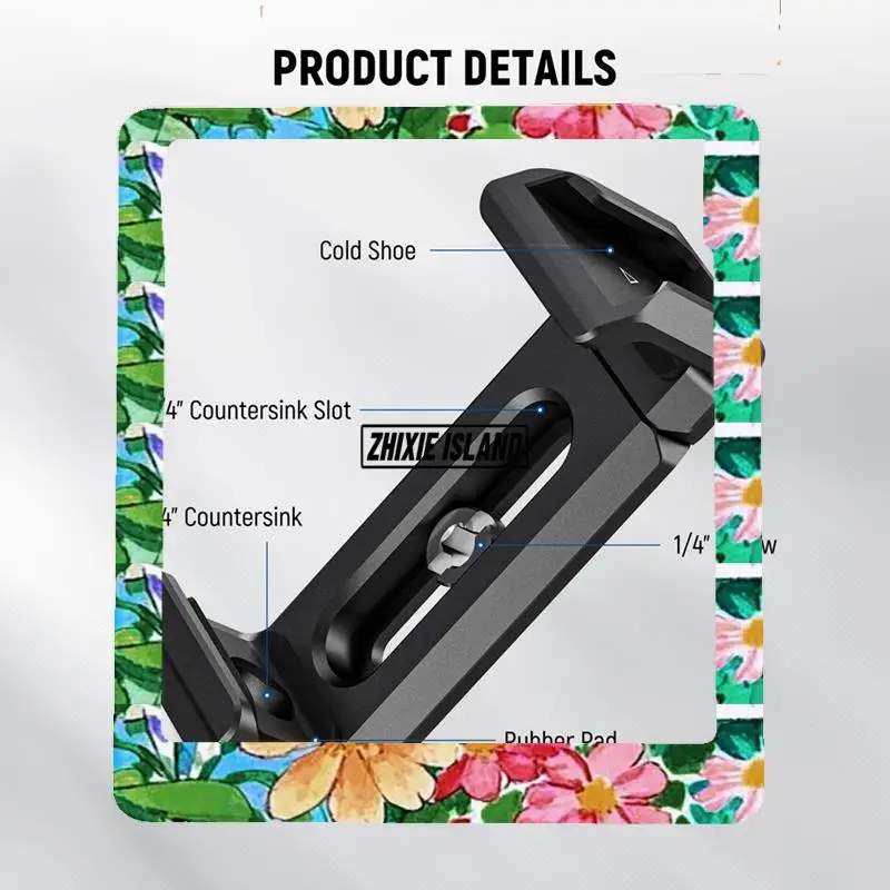 Aluminum Phone SSD  Mount  For Iphone 15 16Pro/Pro Max Cage Adjustable Phone Tripod Mount  Adjustable Phone Tripod Mount