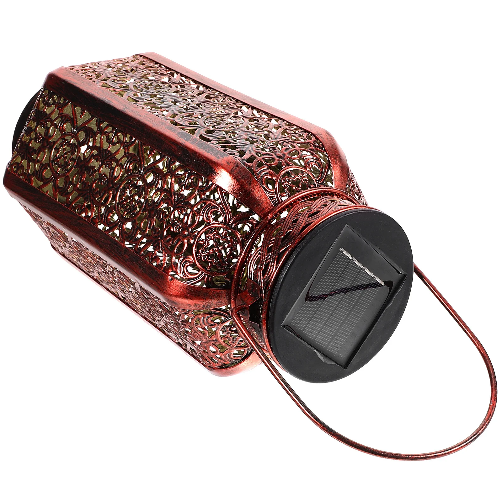 

1Pcs Winter Melon Lantern Solar Powered Hanging Light Iron Art Waterproof Decorative Outdoor Lamp for Garden Patio Yard Pergola