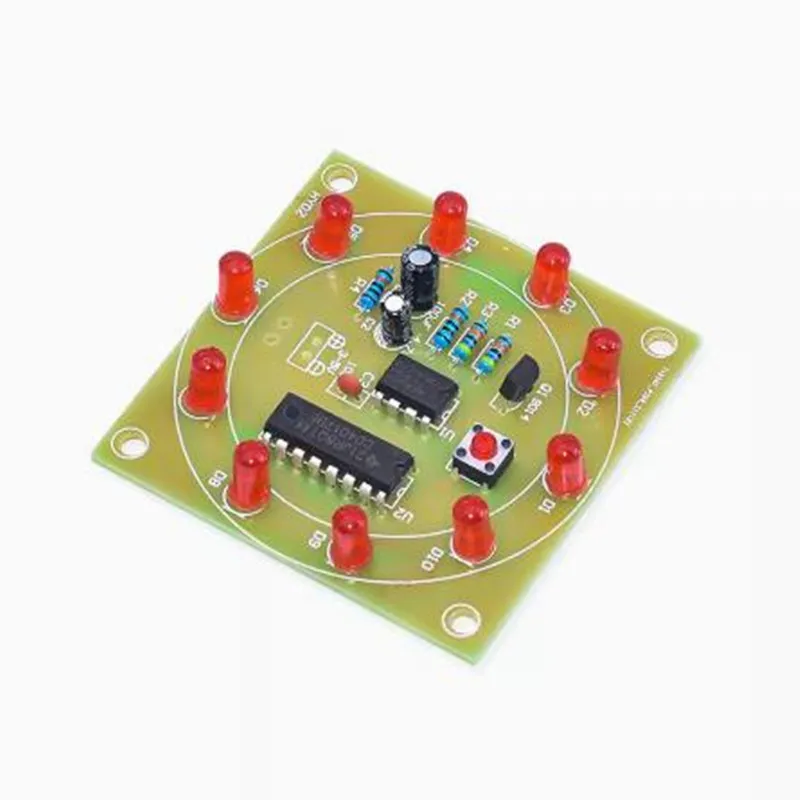 1pcs Round Lucky Rotary Kit CD4017 NE555 Interesting DIY Kit Electronic Production For Learning Kit