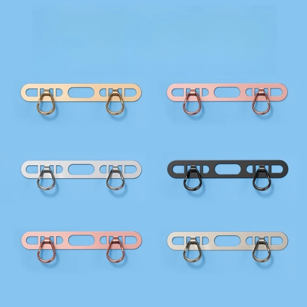 Metal Phone Hanging Tether Tab Upgraded Double Buckle Hole Ring Cell Phone Lanyard Patch Strap Replacement Part For iPhone Cases