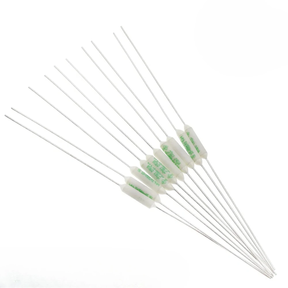 100PCS JET RF AUPO Ceramic Temperature Fuse 250V 1A 2A 3A 5A Thermal Fuses 84/102/115/125/130/135/145/150C Degree