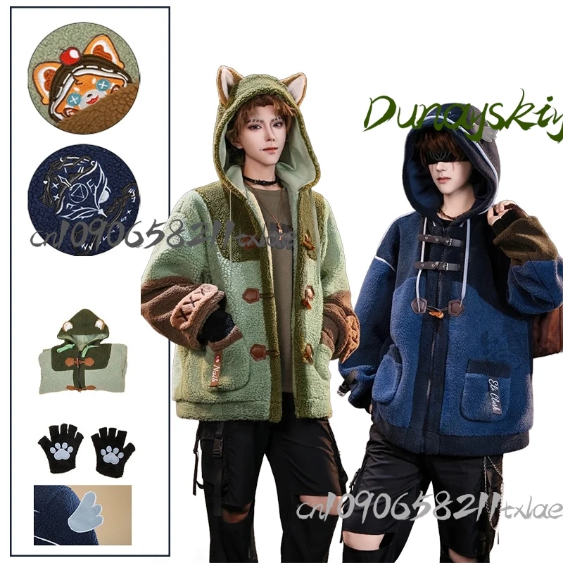 

Identity V Eli Clark Seer Mercenary Naib Subedar Game Cosplay Costumes Plush Furry Coat Warm Women Men Halloween Christmas Cos