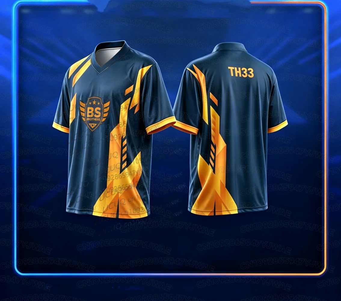 Sommer-T-Shirt für Damen und Herren aus der thailändischen TV-Serie, kurzärmelig, lässig, BS Brothers Team Jersey Be My Player Two – Detail 4