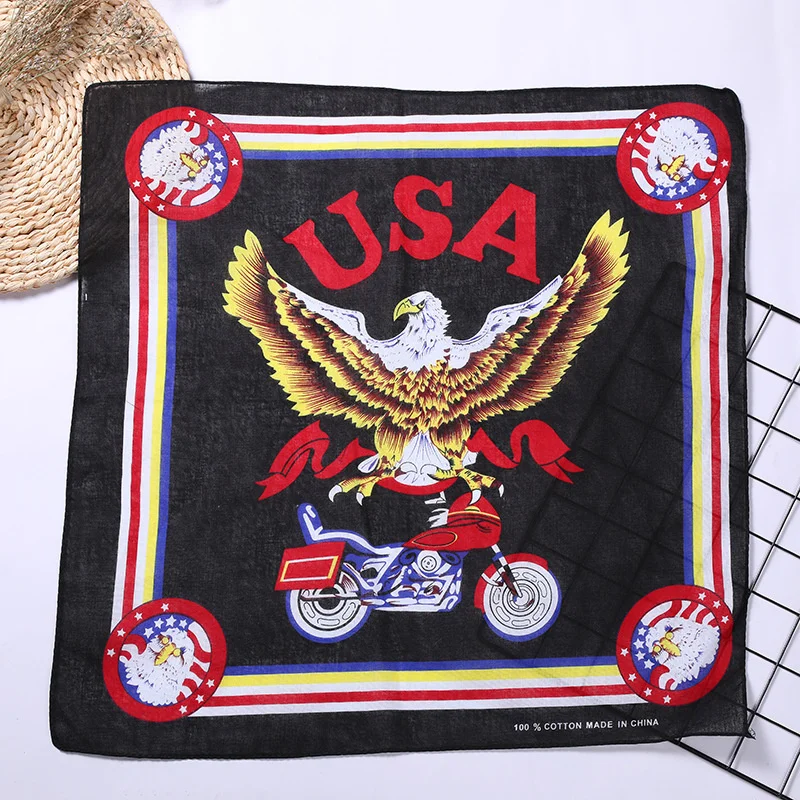 Cycling Balaclava Rock Eagle-fly Bandana B-Boy Paisley Scarf Cotton Hip hop Headwear Du-rag Headband Mask Hiking Gaiter Scarves