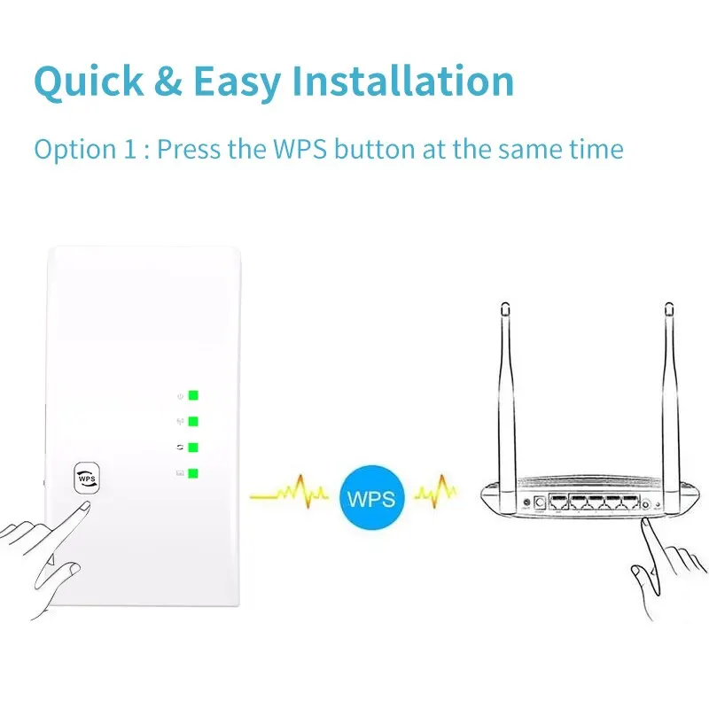 300Mbps Wifi Repeater Wifi Expander Signal Enhancers Booster Connected To 2.4G Network AP Mode Extendor Long Internet for Home