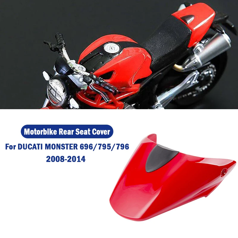 

Motorcycle Rear Passenger Pillion Seat Cowl Fairing Cover for Ducati Monster 696 795 796 2008-14 / 1100 1100S 09-11 ABS Plastic