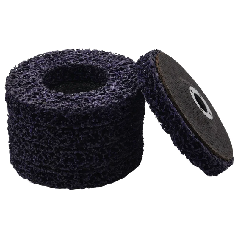 25 Buah Cakram Strip Poli Tahan Lama 100X16mm Alat Abrasif Pembersih Penghilang Karat Cat Logam Kayu Untuk Mesin Gerinda Sudut