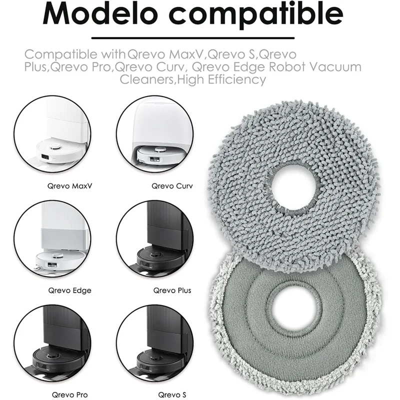 Накладки для швабры BAAN для Roborock Saros Z70/Saros 10R/Qrevo/Qrevo S,/Qrevo Pro/Qrevo Master/Qrevo Slim/Qrevo Curv, детали для пылесоса