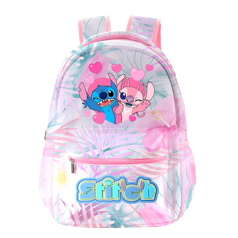 Stitch Backpack, Girl Large Capacity Printed Cute Daypack, Cartoon Anime School bag, Teenager Casual Travel Commute Knapsack