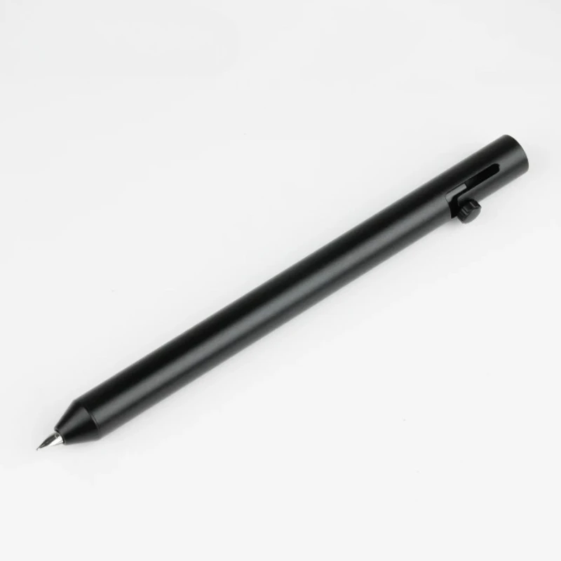 Penna Stilografica Ensso Bolt Degli Stati Uniti, Con Meccanismo A Scatto, Punta Retrattile, Resistente E Leggera, In Lega Di Alluminio, Penna Per Calligrafia.-image