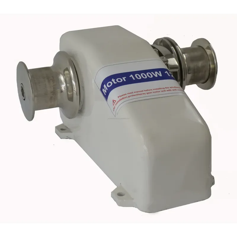 STLF POWER MARINE Horizontal Winch 316 Stainless Steel 12V 24V Boat Horizontal Winch Marine Horizontal Anchor Windlass