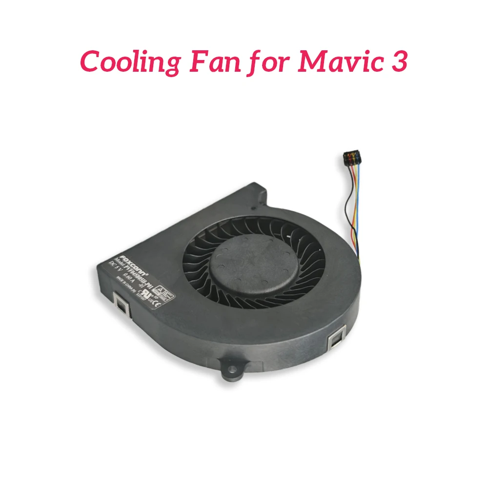

Вентилятор охлаждения основной платы для Mavic 3 3C 3T 3E 3Pro, DC-5V, 4-контактный, 0.60A, запасная часть для ремонта, 96% новый, предварительно протестирован, демонтированная деталь