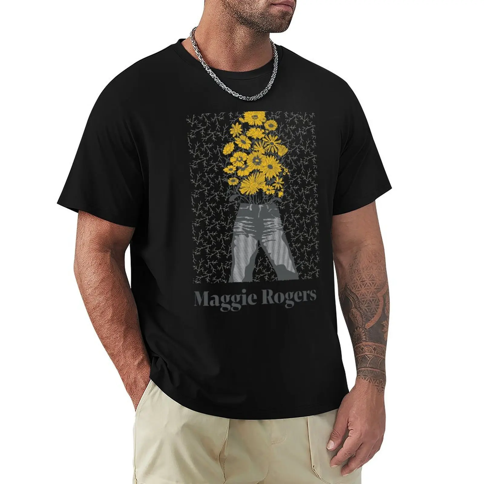 Maggie Rogers T-Shirt Relaxed Fit Casual Short Sleeve Top