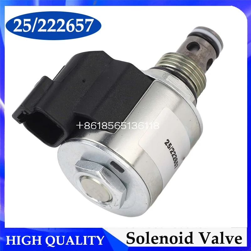 25/222657 25222657 Solenoid Valve 12V for Excavator 3CX/4CX Construction Machinery Parts 25-222657