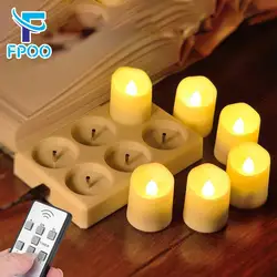 LED Candles With Battery Timer Remote Control USB Rechargeable Candle Lamp Flicker Christmas wedding Home Decoration Tea Light