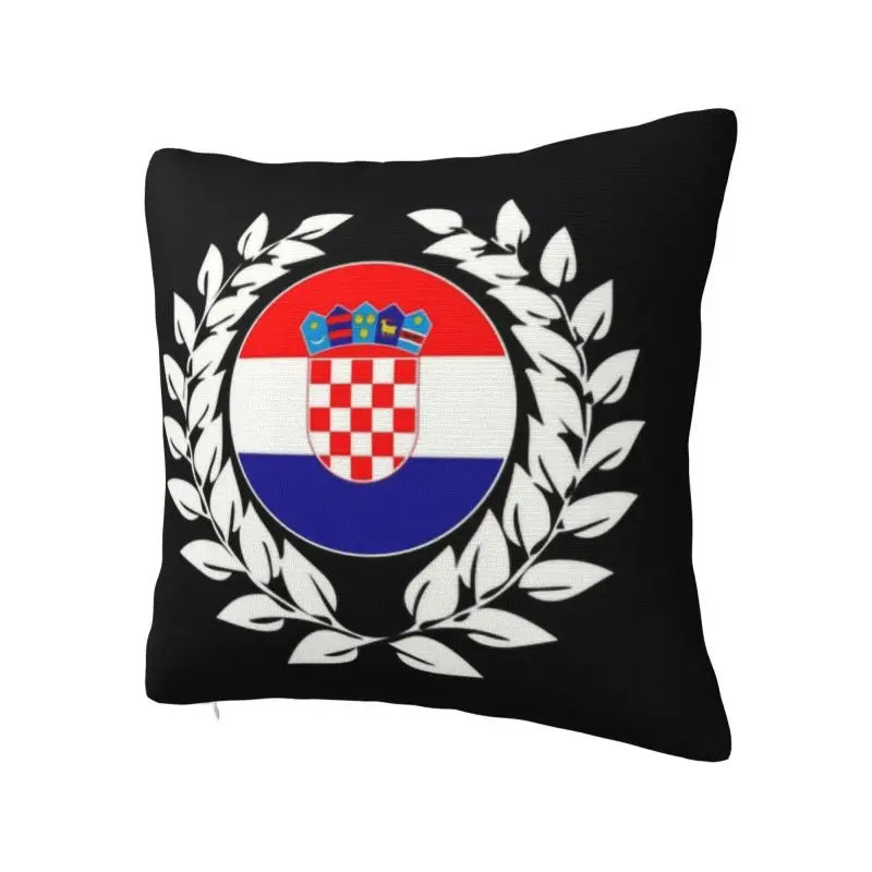 Custom Croatia Croatian Flag Nordic Throw Pillow Cover Bedroom Decoration Patriotic Proud Cushion