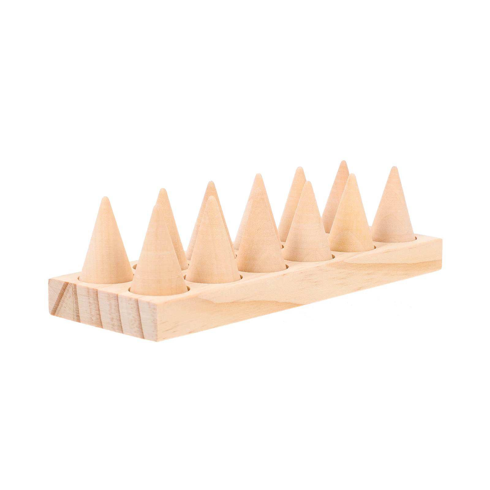 

Wooden Ring Cone St for Jewelry ganizer Display Rack Wood Ring St Home Supplies Storage Solution Showcase Accessory