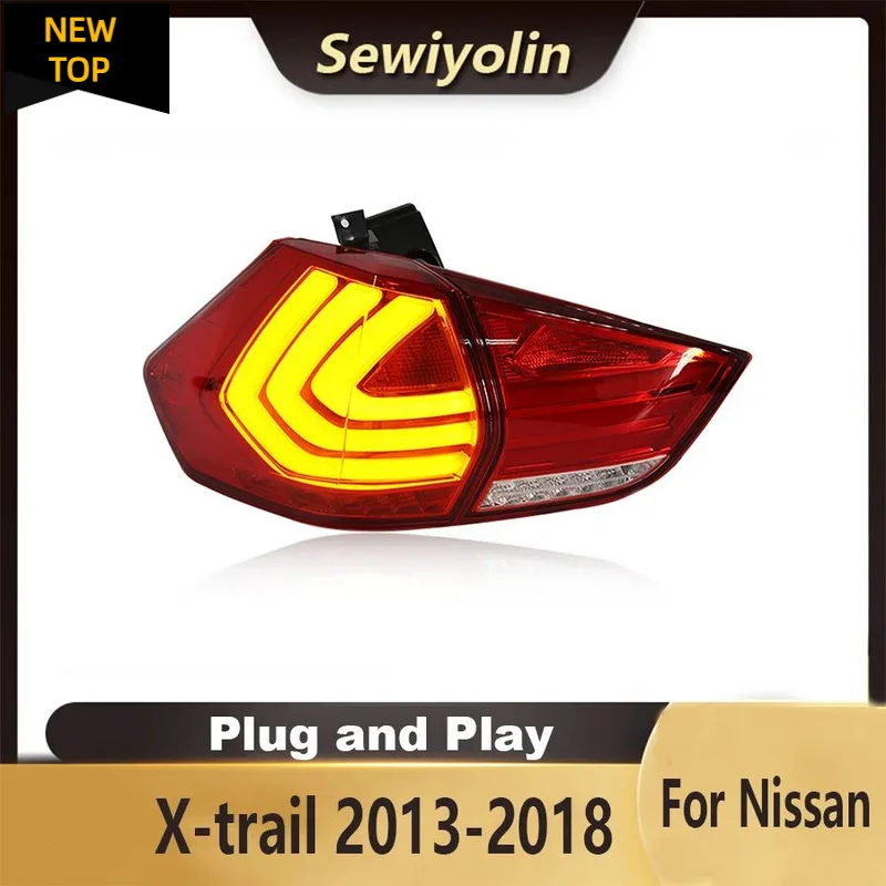 

For Nissan X-trail 2014-2018 Car Accessories Animation LED Trailer Lights Tail Lamp Rear DRL Signal Automotive Plug And Play