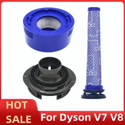 For Dyson V7 V8 Cordless Vacuum Cleaner Upgrade Rear Motor Back Cover Hepa Filter Post Filter Replacement Accessories