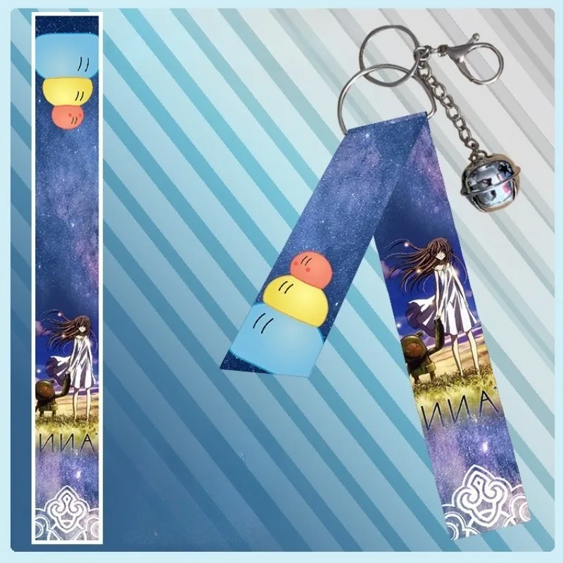 CLANNAD Gantungan Kunci Pita Perifer Anime Furukawa Nagisa Ibuko Hadiah Dekorasi Liontin Gantungan Kunci Hutan Tebu