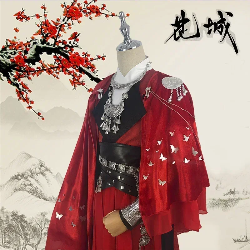 Anime Tian Guan Ci Fu Cosplay Hua Cheng-kostuum Heaven Official's Bless HuaCheng Rood kostuum voor mannen en vrouwen Chinese Anime Cos