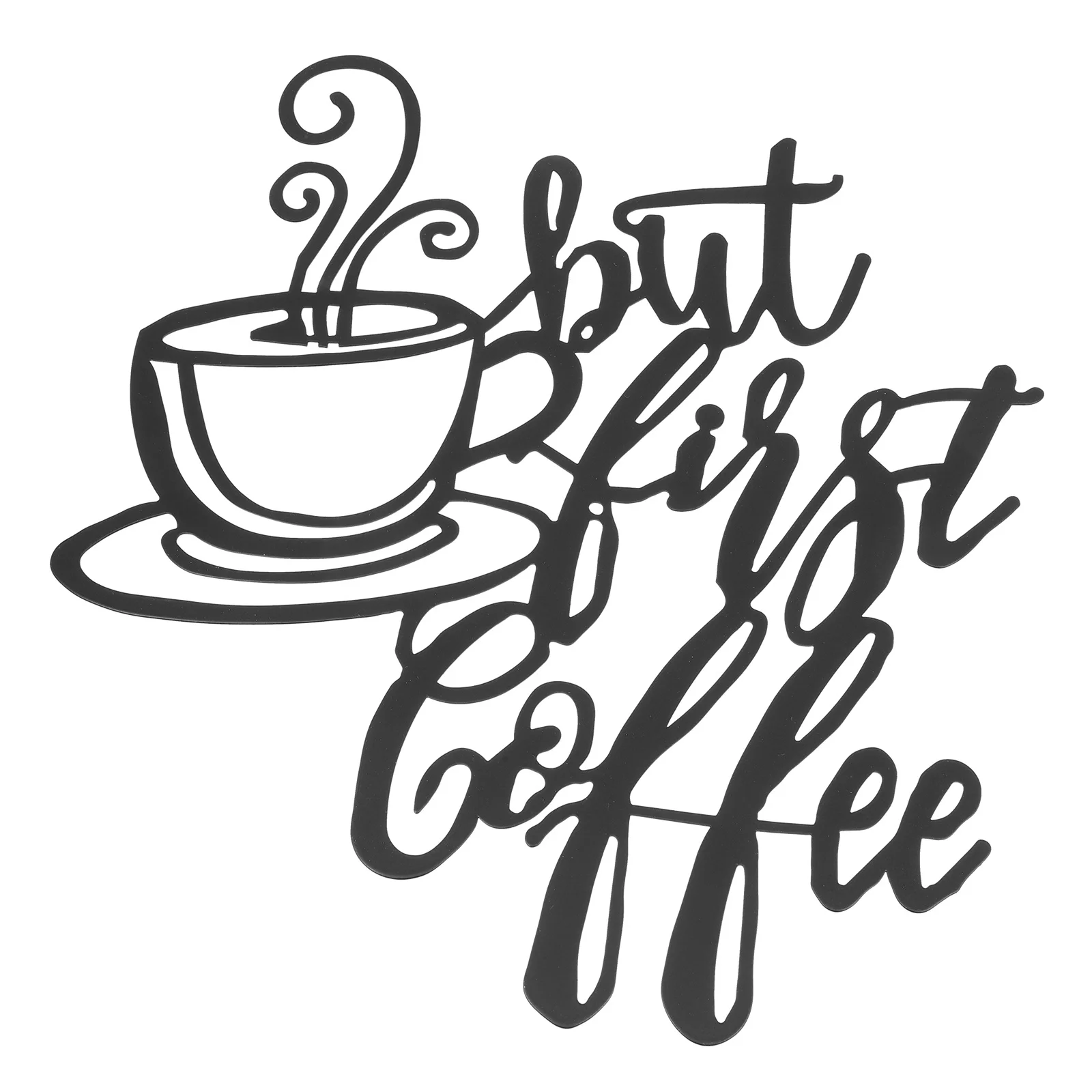 

Iron Craft Coffee Wall Pendant Metal Alphabet Decor for Home Office Cafe Indoor Outdoor Decoration Hanging Art