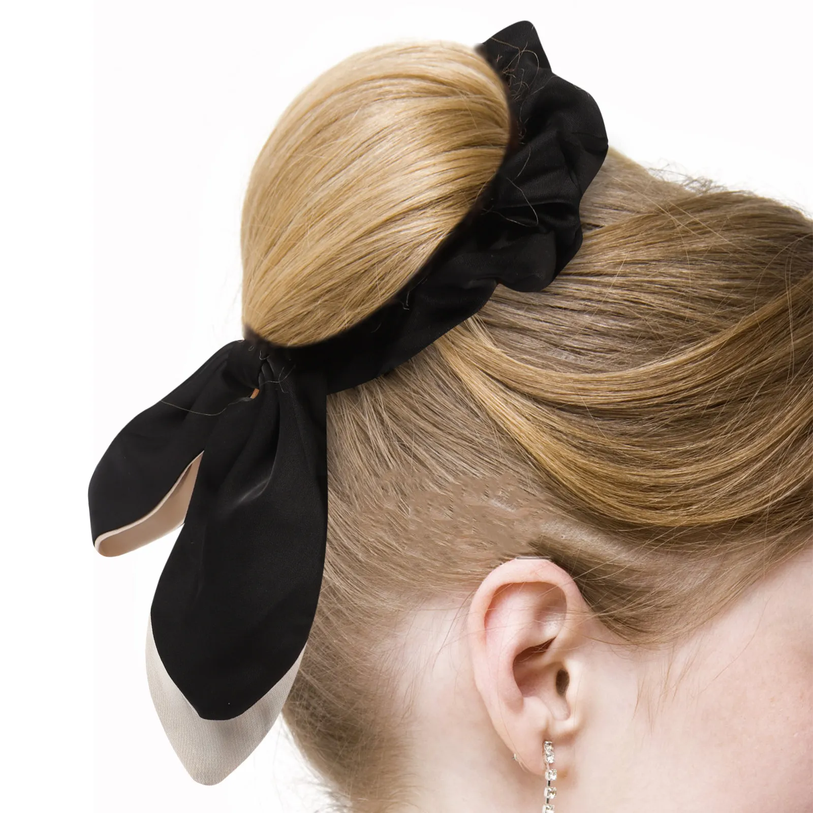 

Bow Hair Ties for Women Girls Elastic Ponytail Holders with Ribbon Decor Elegant Lightweight Hair Accessories for Daily Wear