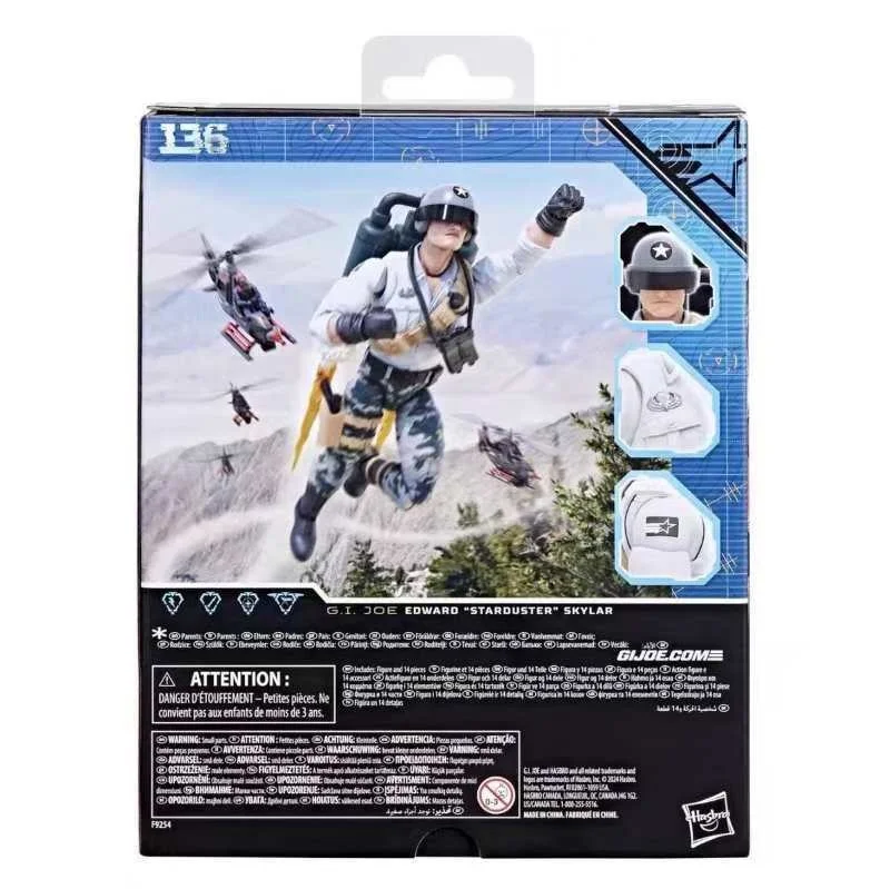 GI. Joe Classified-Serie # 136 Edward Starduster Skylar Deluxe Sammlerstück 6-Zoll-Actionfiguren Spielzeug mit Zubehör Geschenk