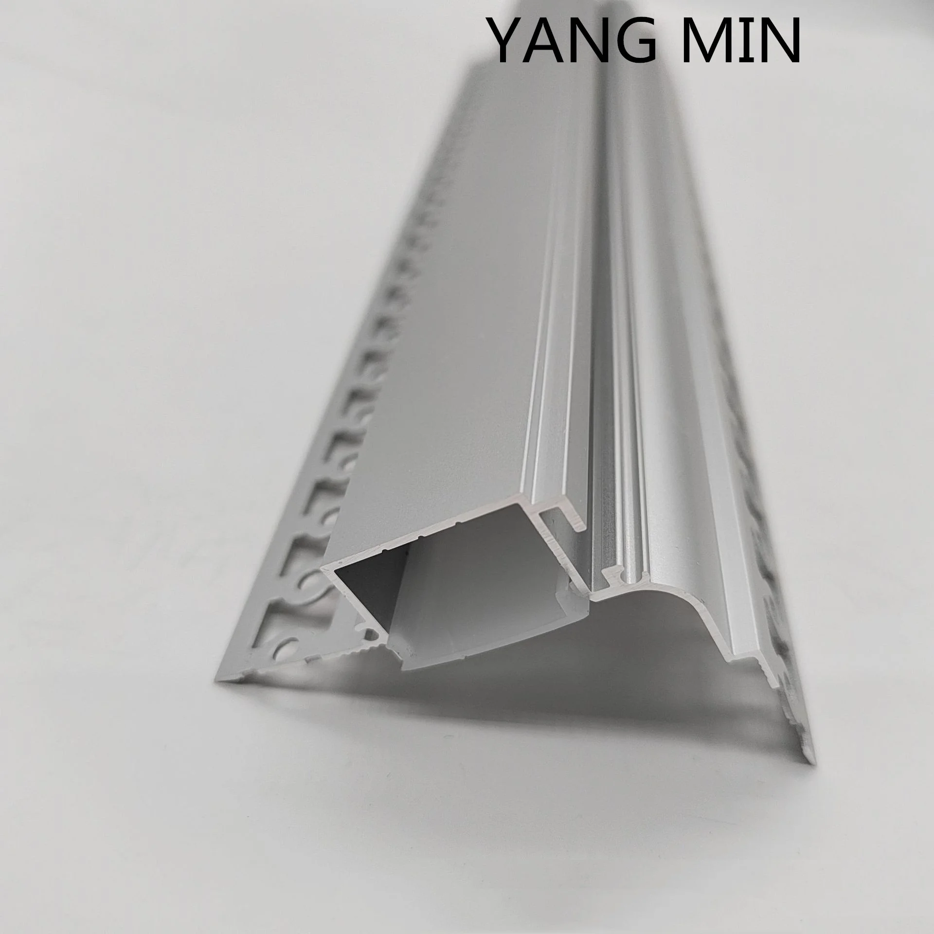 1m/pcs led channel recessed drywall extruded aluminum profile with flange and led strip for gypsum ceiling wall