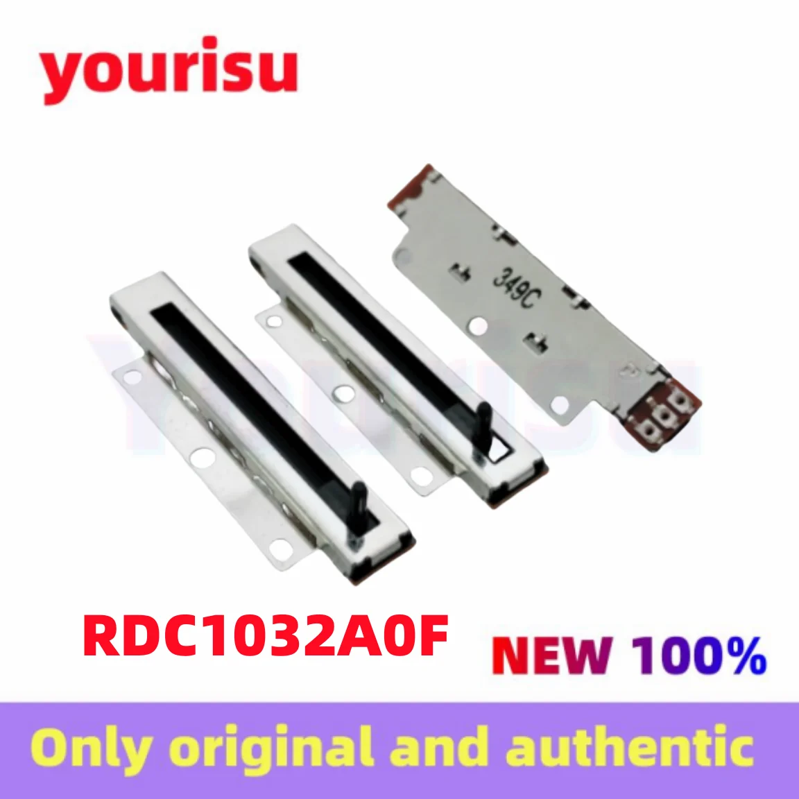 1-5Pcs/Lot Original ALPS RDC1032A0F Automotive Medical Device Induction Position Sensor Sliding Stroke 32MM 10K