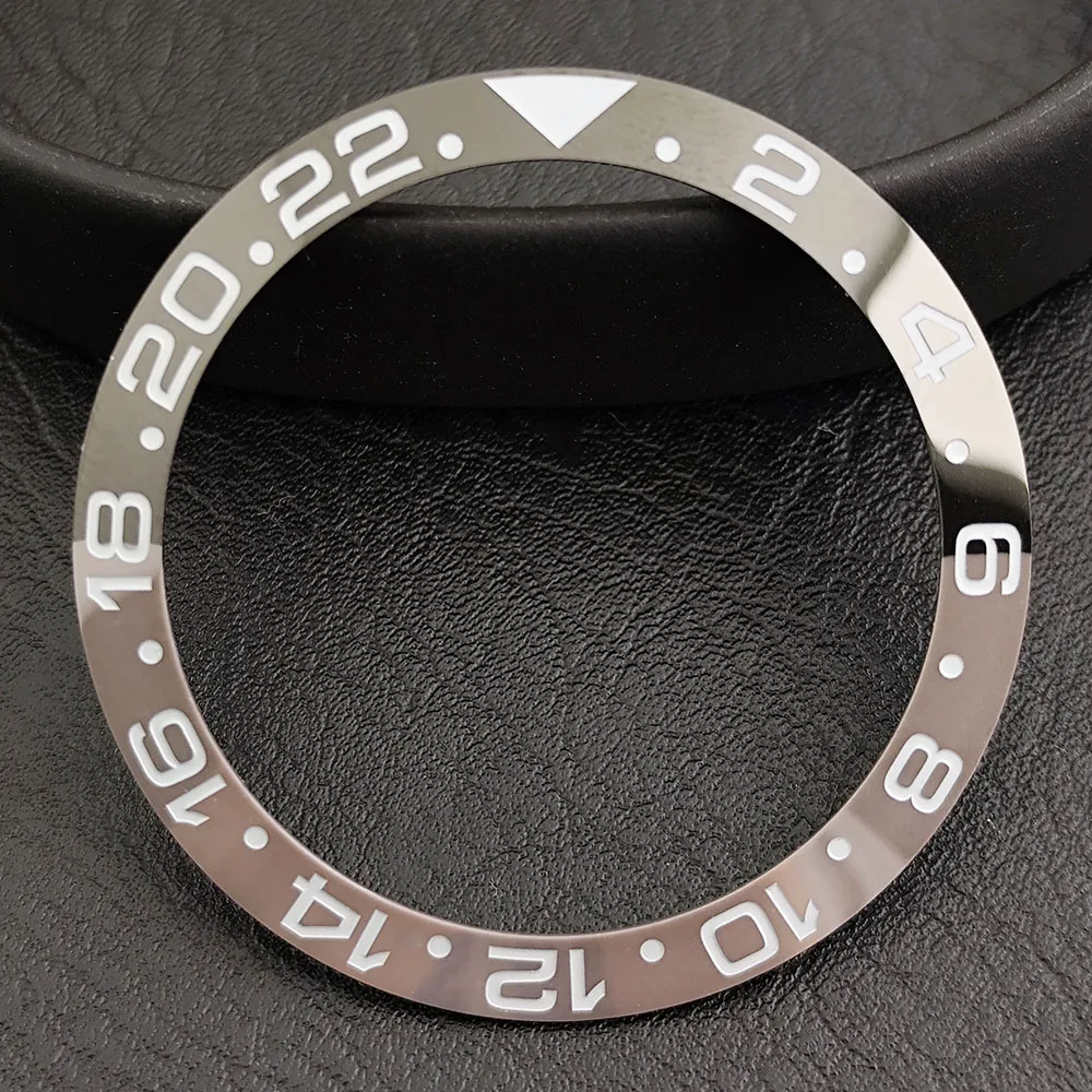 GMT ベゼル 38mm セラミックベゼル GMT ダイビングベゼル 40mm メンズ腕時計交換用セラミック/アルミニウムベゼルインサートに適合