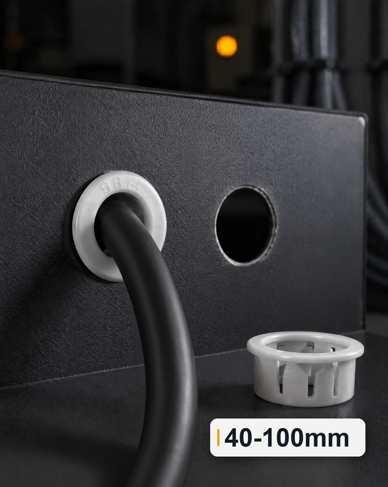 Cable Grommet SB40-100 1/5Pcs White Desk Wire Hole Cover Cord Organizer Cable Management Home Office Computer Table