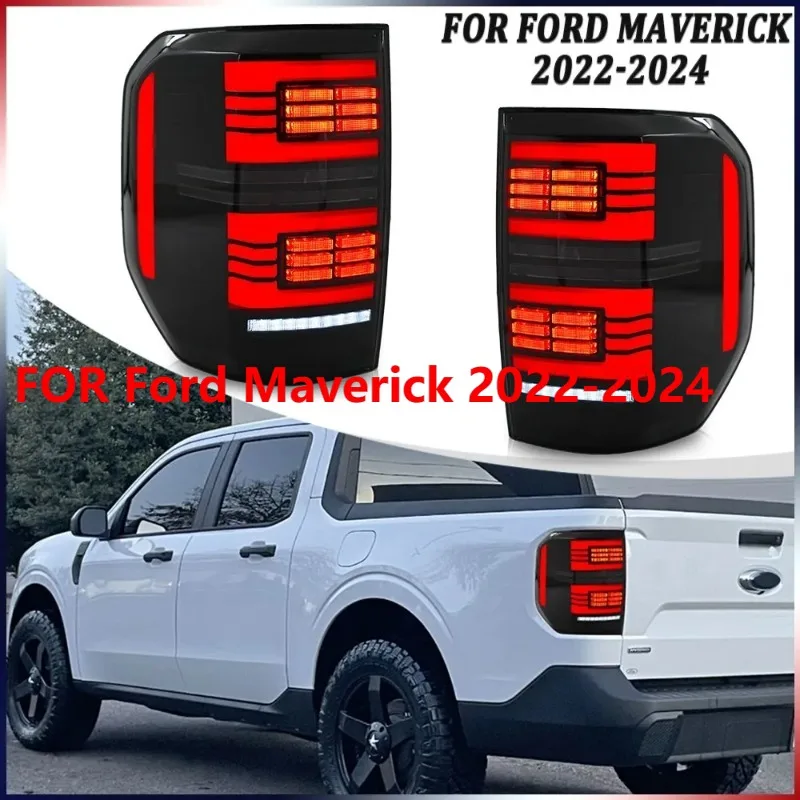 

Для Ford Maverick 2022-2024 Полностью комплект светодиодных задних фонарей, задние фонари багажника Plug and Play в сборе