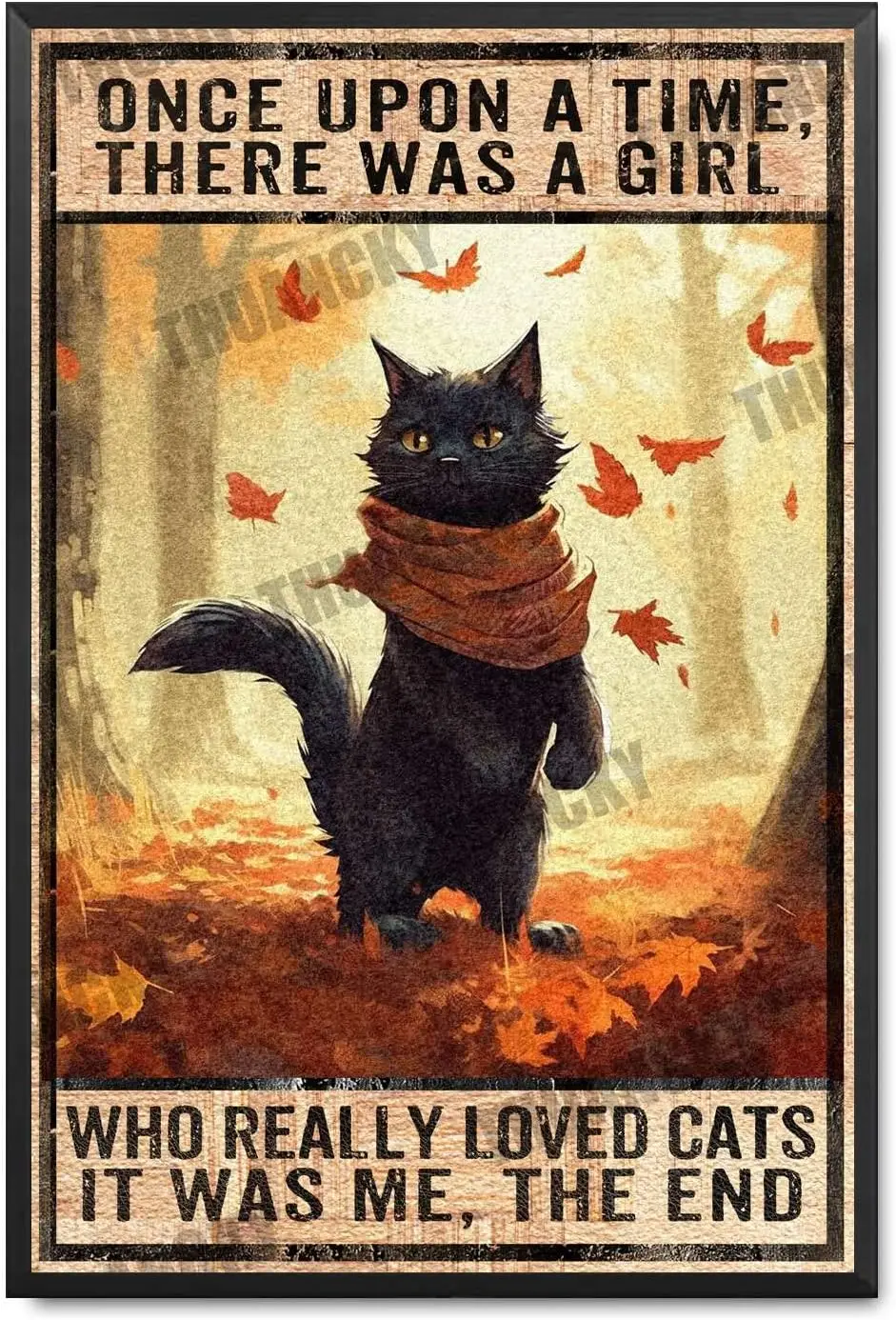 Impresión Giclée en Lienzo, Decoración Negra, Poster Artístico 'Había una vez una niña', Decoración Moderna para el Hogar, Impresión en Aluminio