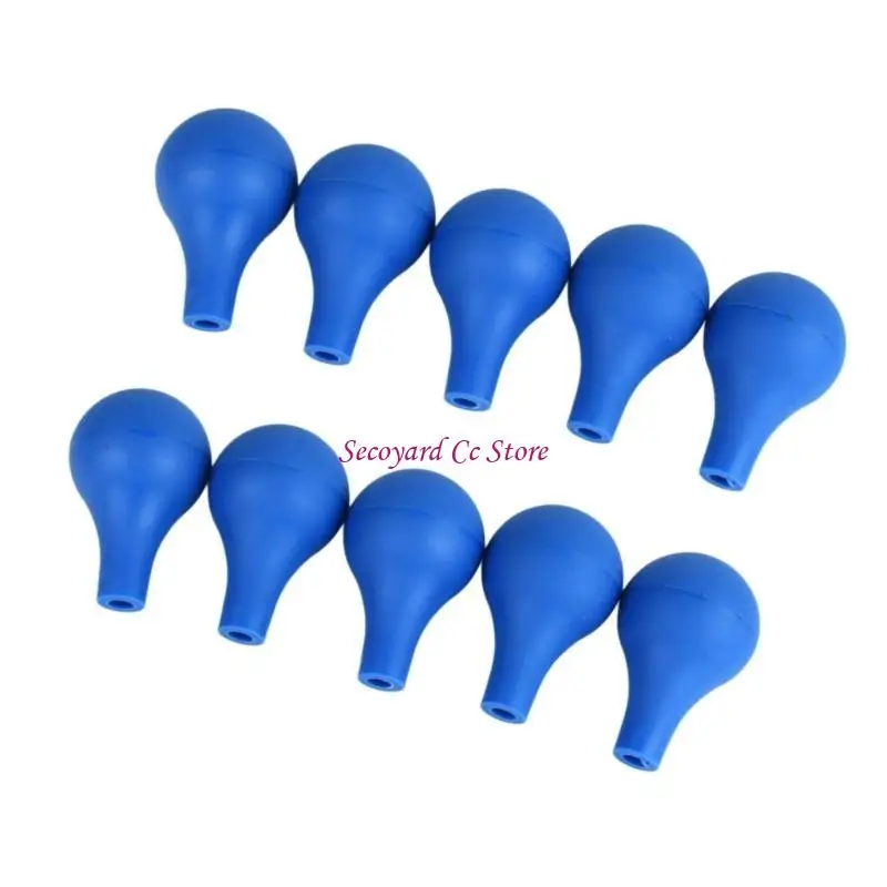 N3UC 10 قطع من المصابيح المطاطية ذات الجودة المختبرية أغطية مطاطية للقطارة لنقل وقياس السائل بدقة #2