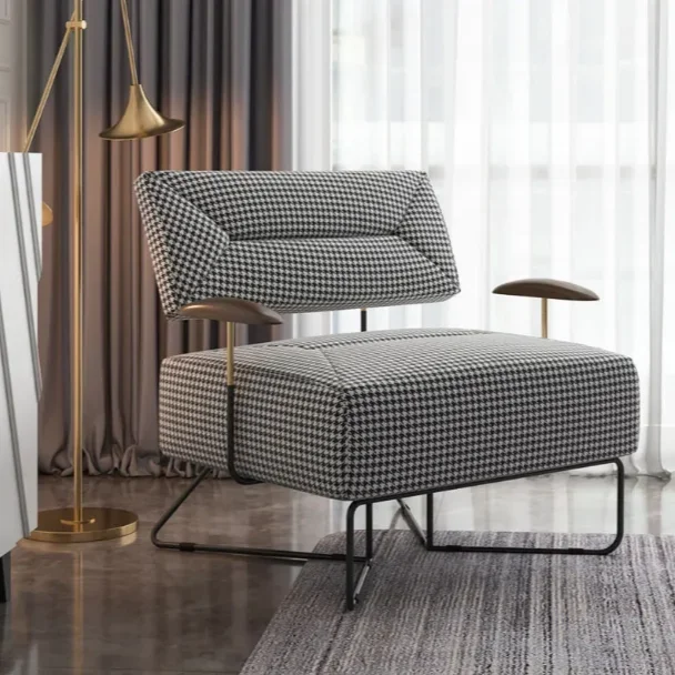 

#For French Accent Lounge Chair Recycled Fabric Velvet Living Room Seat Single Armchair