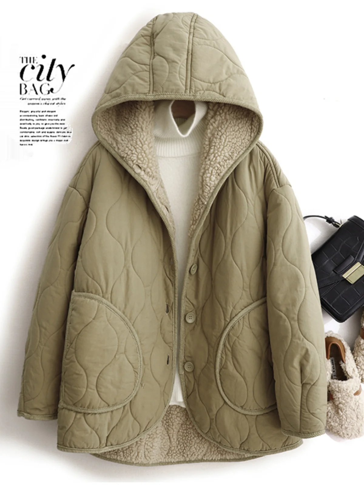 

Thiened Fce Women's Cotton Jaet Coat Vintage Loose Warm Winter Hat Cotton Clothes Brand Tailored Goods