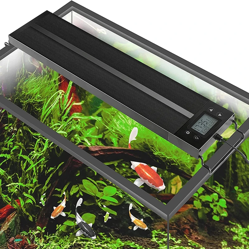 

8 Colors Auto On Off Aquarium Light Full Spectrum Fish Tank Light for Water Plants with Timer Sunrise Sunset LED Lamp RGB